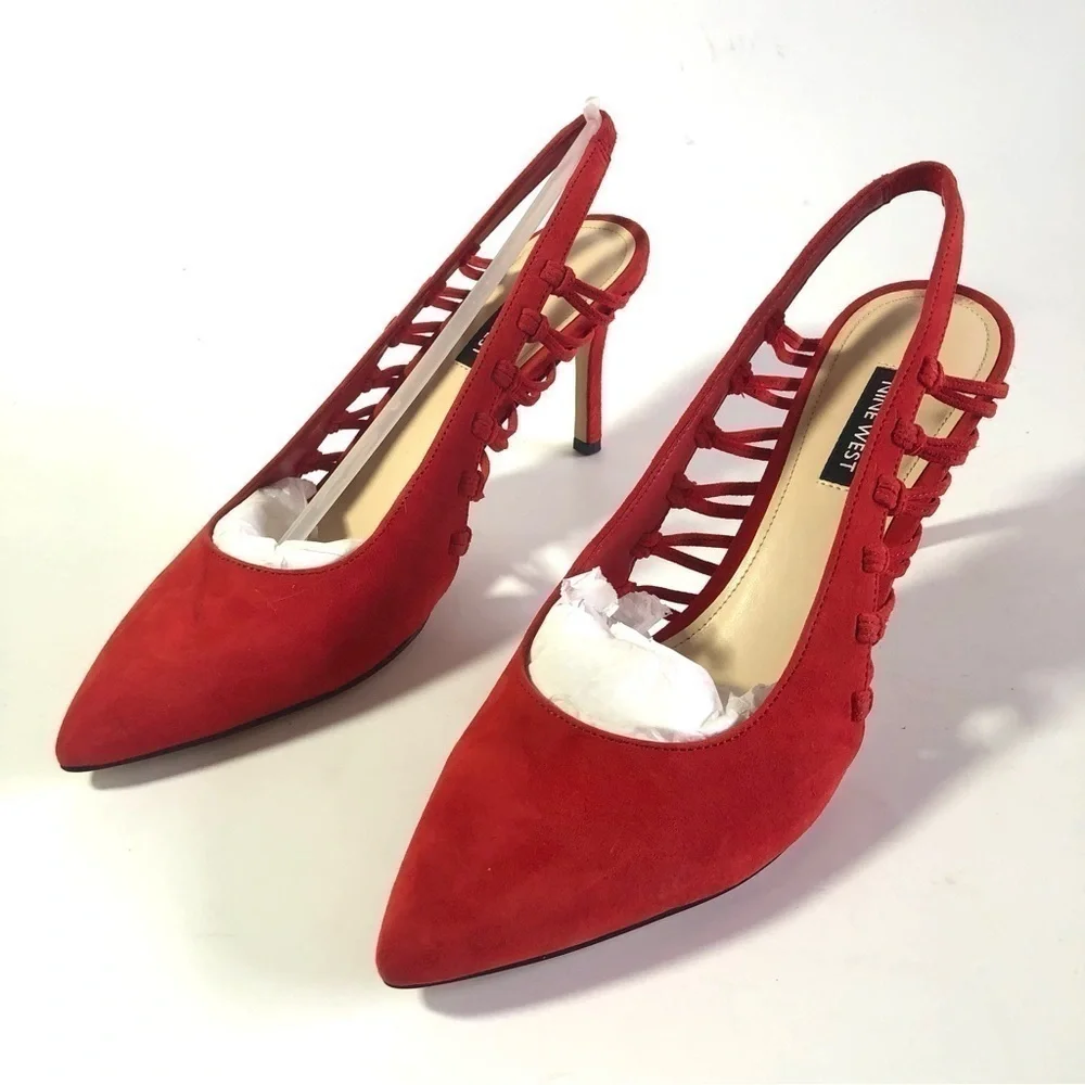 Nine West Milia Slingback Side Cutout Pump